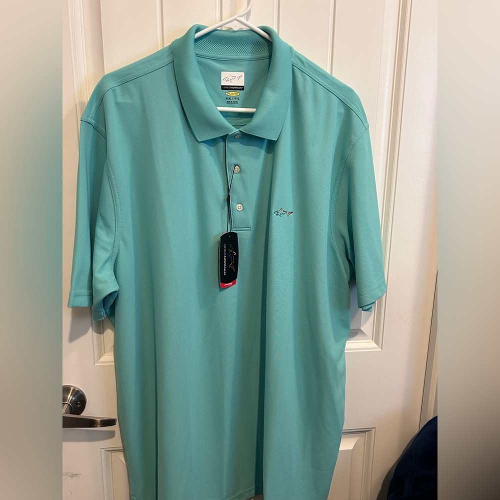 Greg Norman Collection Teal Polo Shirt